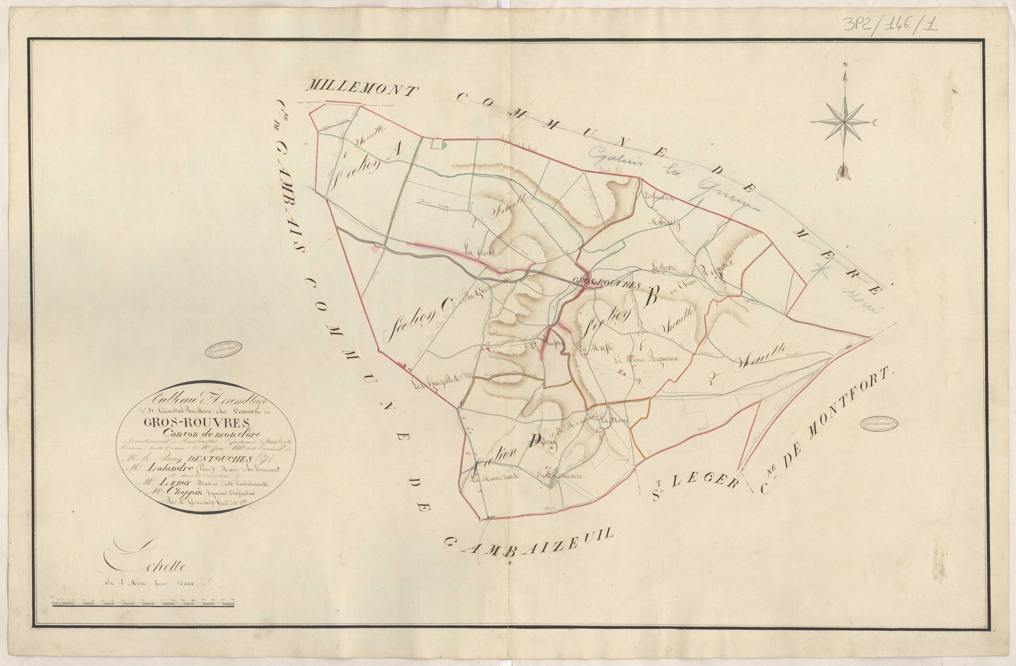 Grosrouvre - Plans de la Préfecture de Seine-et-Oise