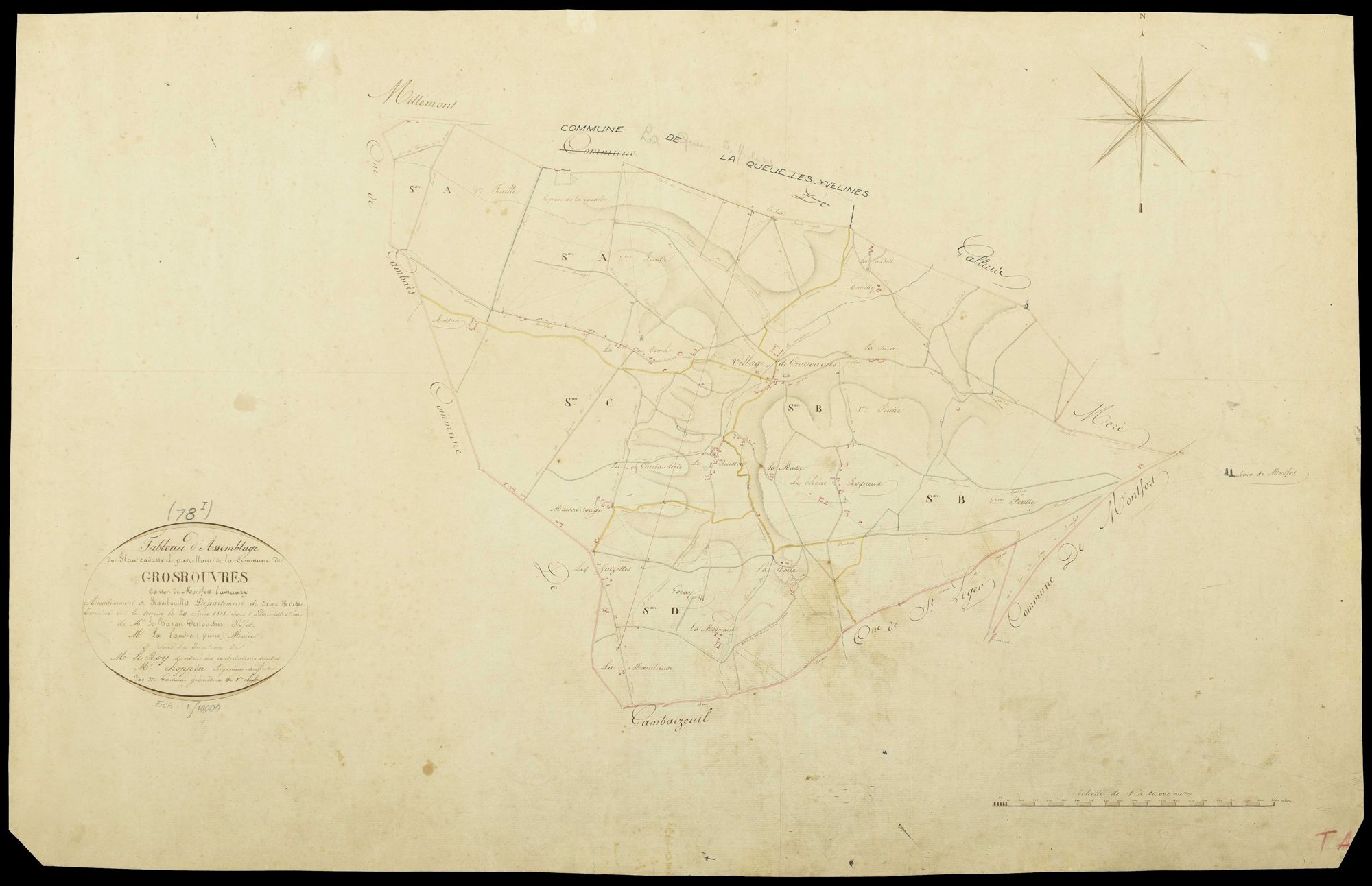 Grosrouvre - Plans de l’Administration du cadastre