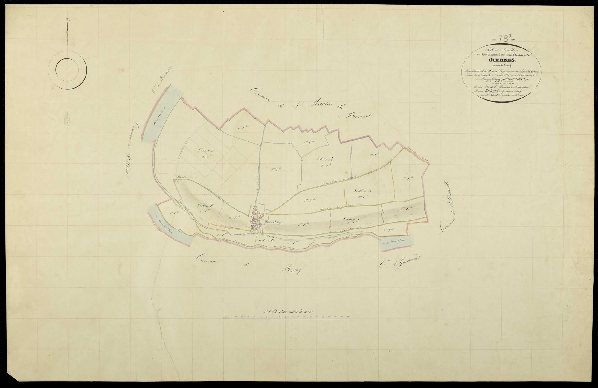 Guernes - Plans de l’Administration du cadastre