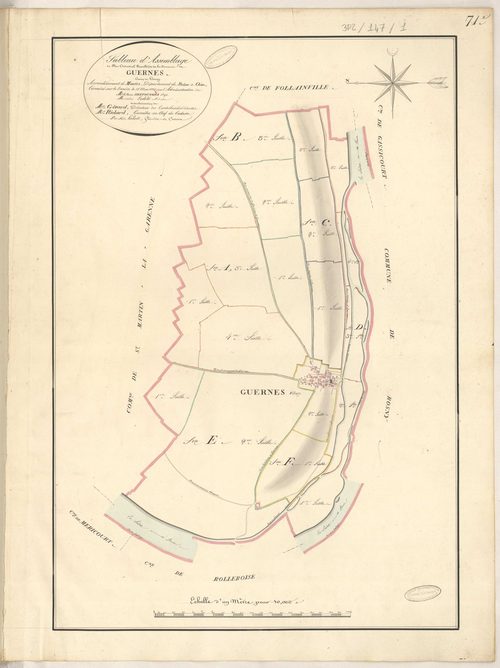 Guernes - Plans de la Préfecture de Seine-et-Oise