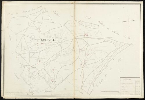 Guerville - Plan d'intendance de la paroisse de Guerville