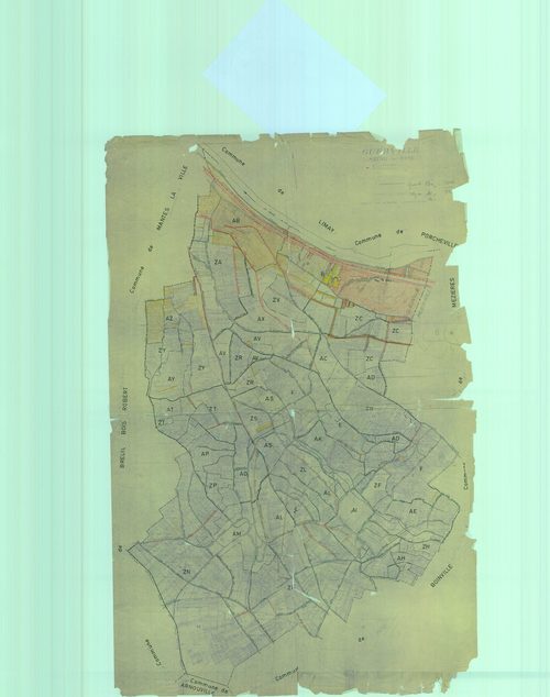 Guerville - Plans du cadastre rénové