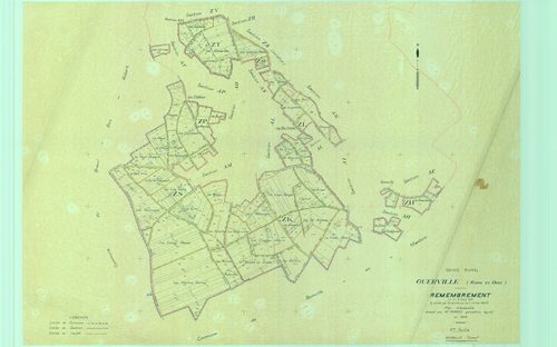 Guerville - Plans du cadastre remembré