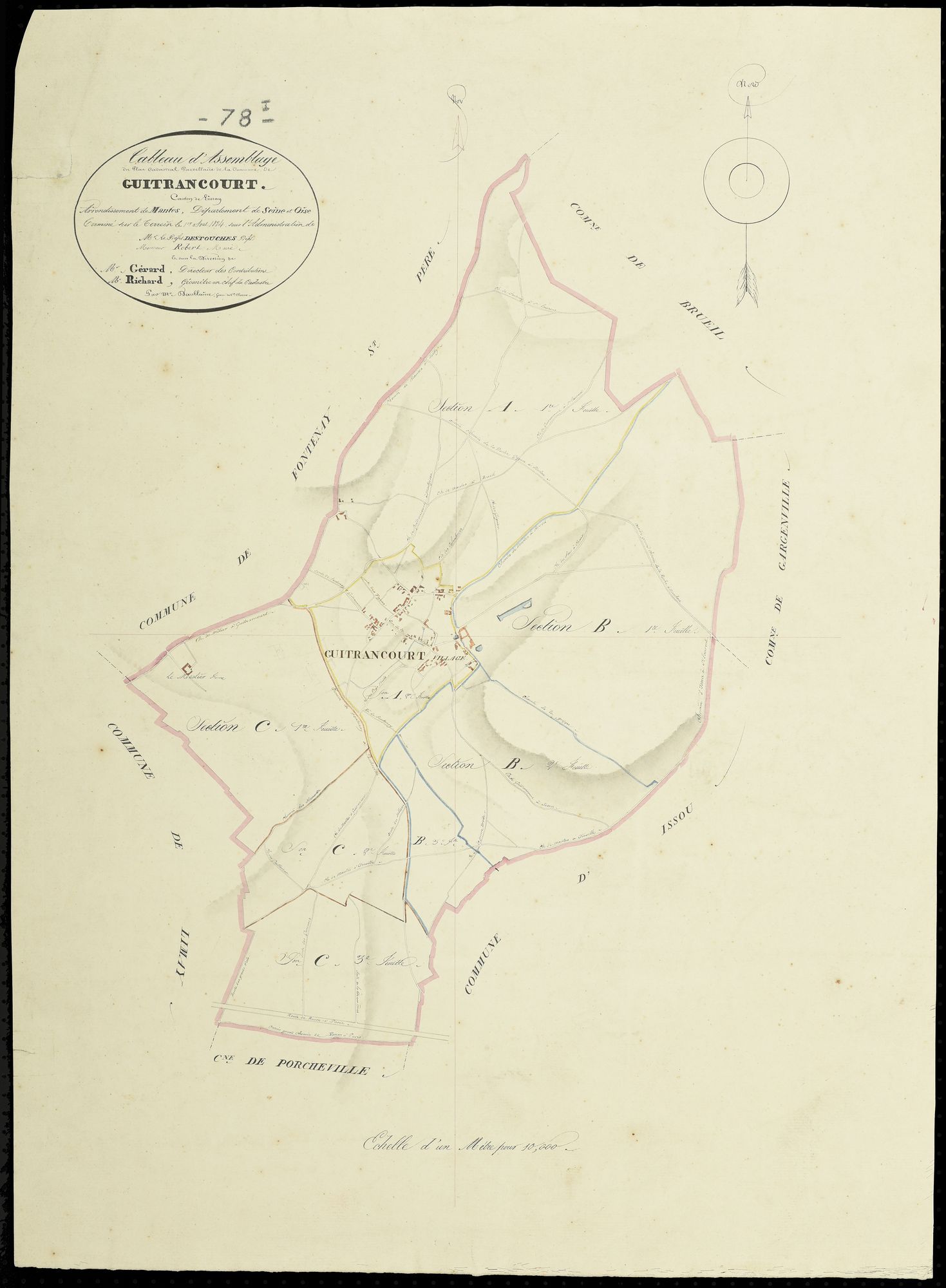 Guitrancourt - Plans de l’Administration du cadastre