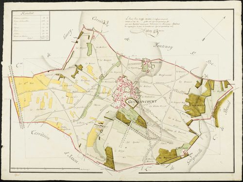 Guitrancourt - Plan d'intendance de la paroisse de Guitrancourt