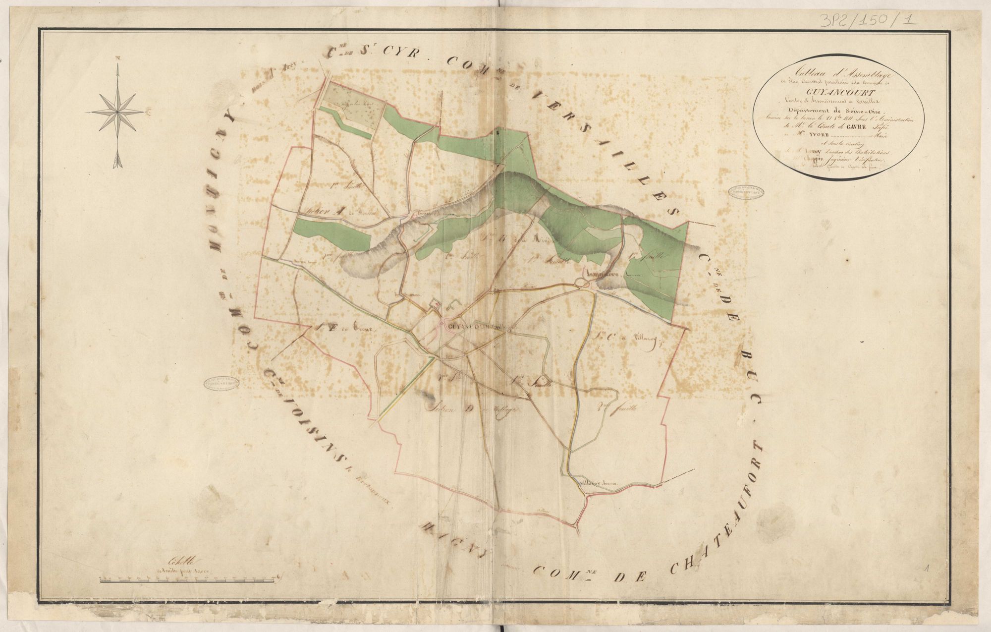 Guyancourt - Plans de la Préfecture de Seine-et-Oise