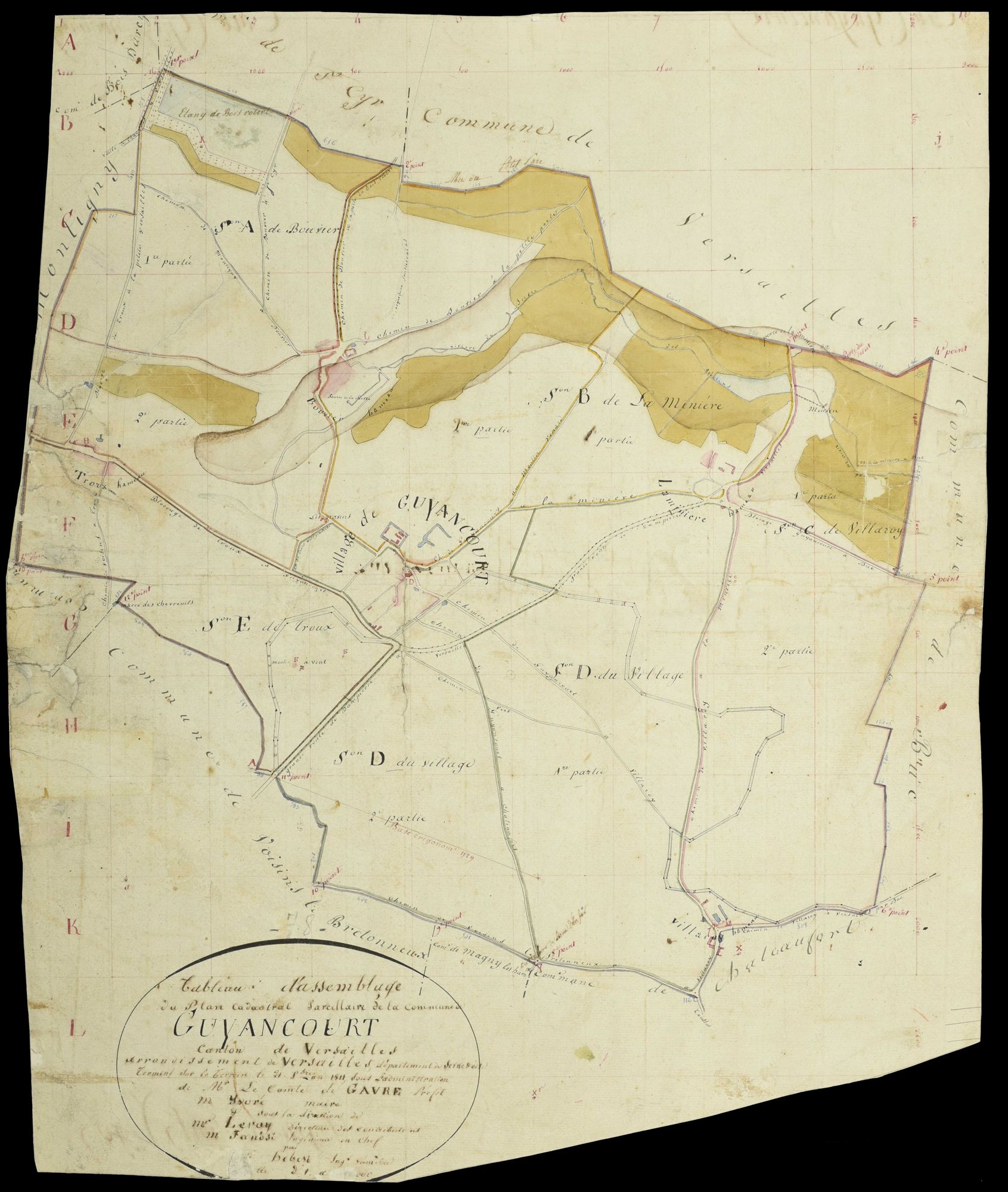 Guyancourt - Plans de l’Administration du cadastre