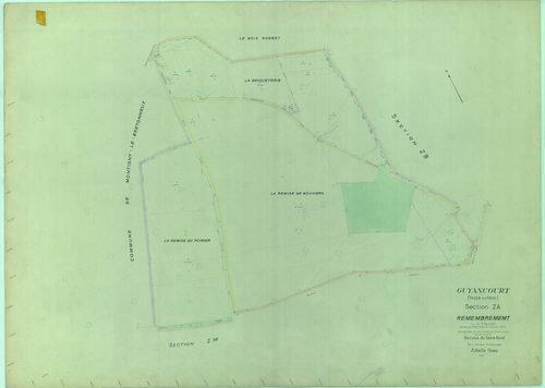 Guyancourt - Plans du cadastre remembré