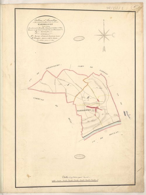 Hardricourt - Plans de la Préfecture de Seine-et-Oise