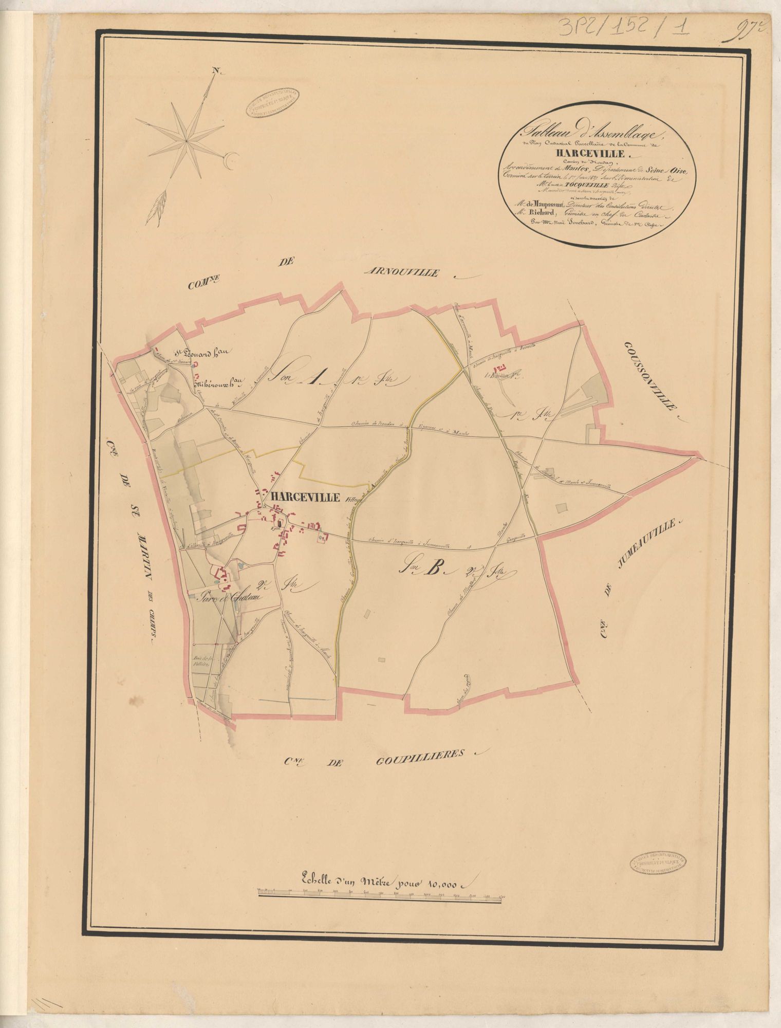 Hargeville - Plans de la Préfecture de Seine-et-Oise