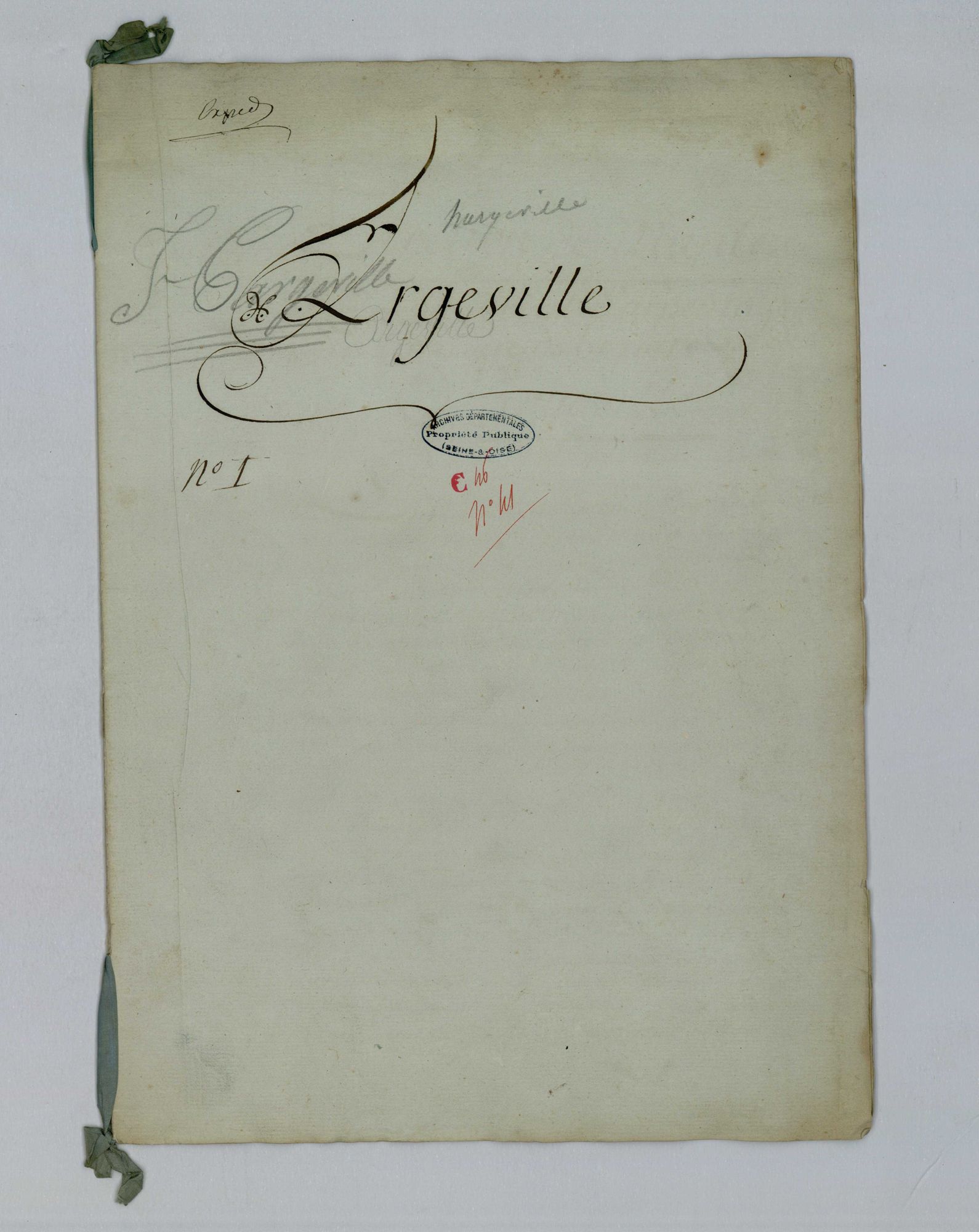 Hargeville - Procès-verbal d'arpentage du territoire de la paroisse de Hargeville