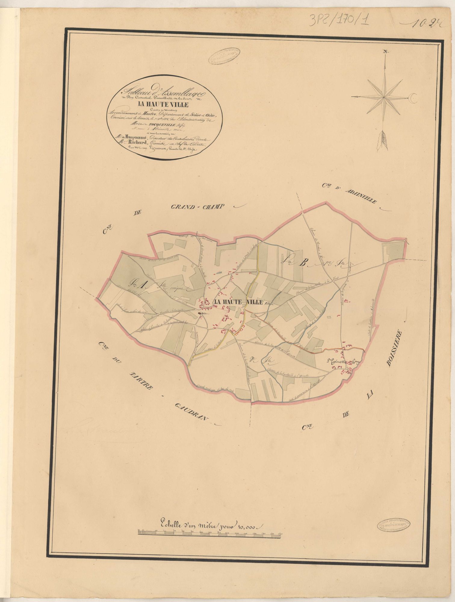 La Hauteville - Plans de la Préfecture de Seine-et-Oise