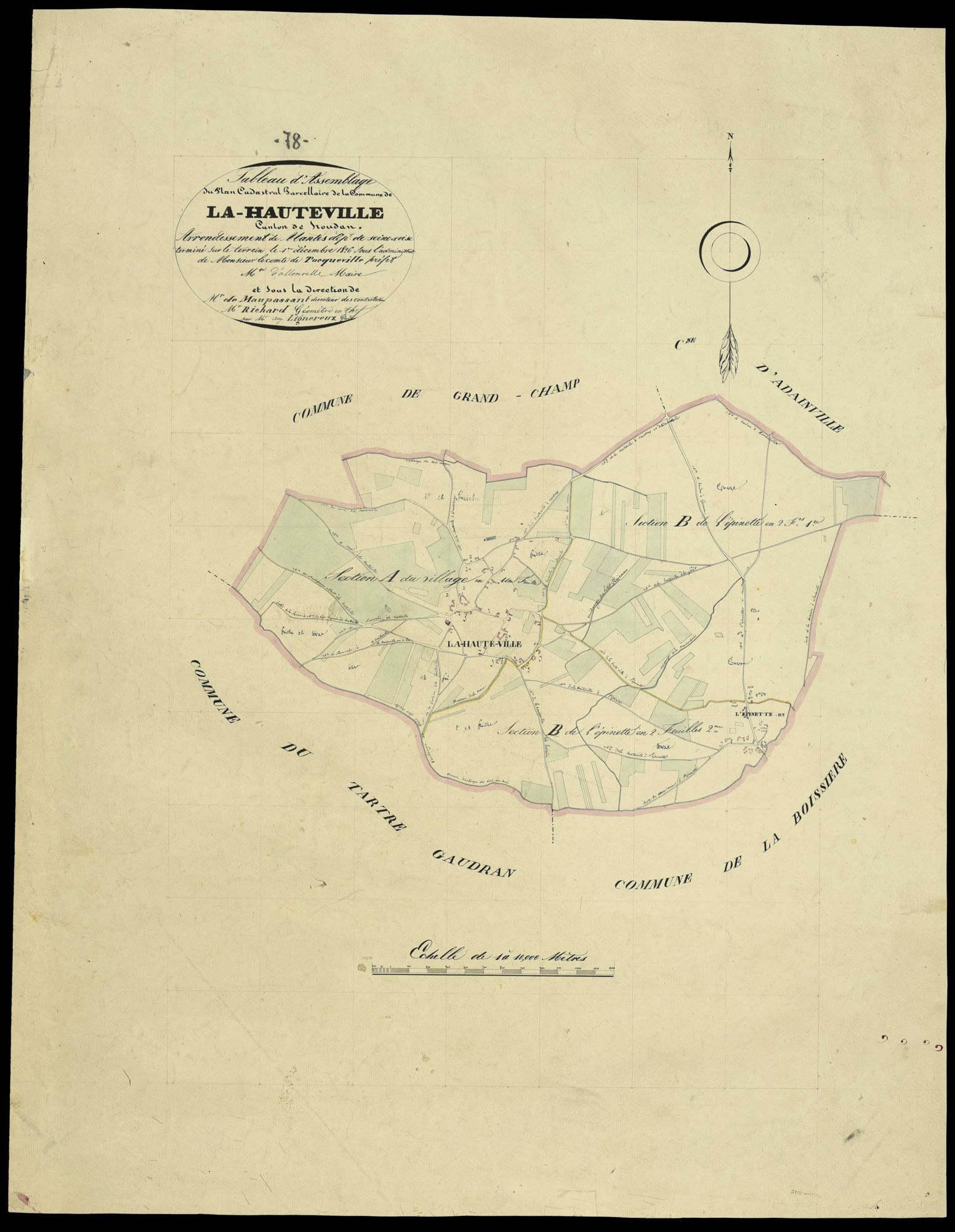 La Hauteville - Plans de l’Administration du cadastre