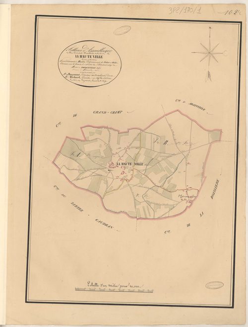La Hauteville - Plans de la Préfecture de Seine-et-Oise