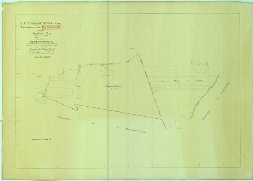 La Hauteville - Plans du cadastre remembré
