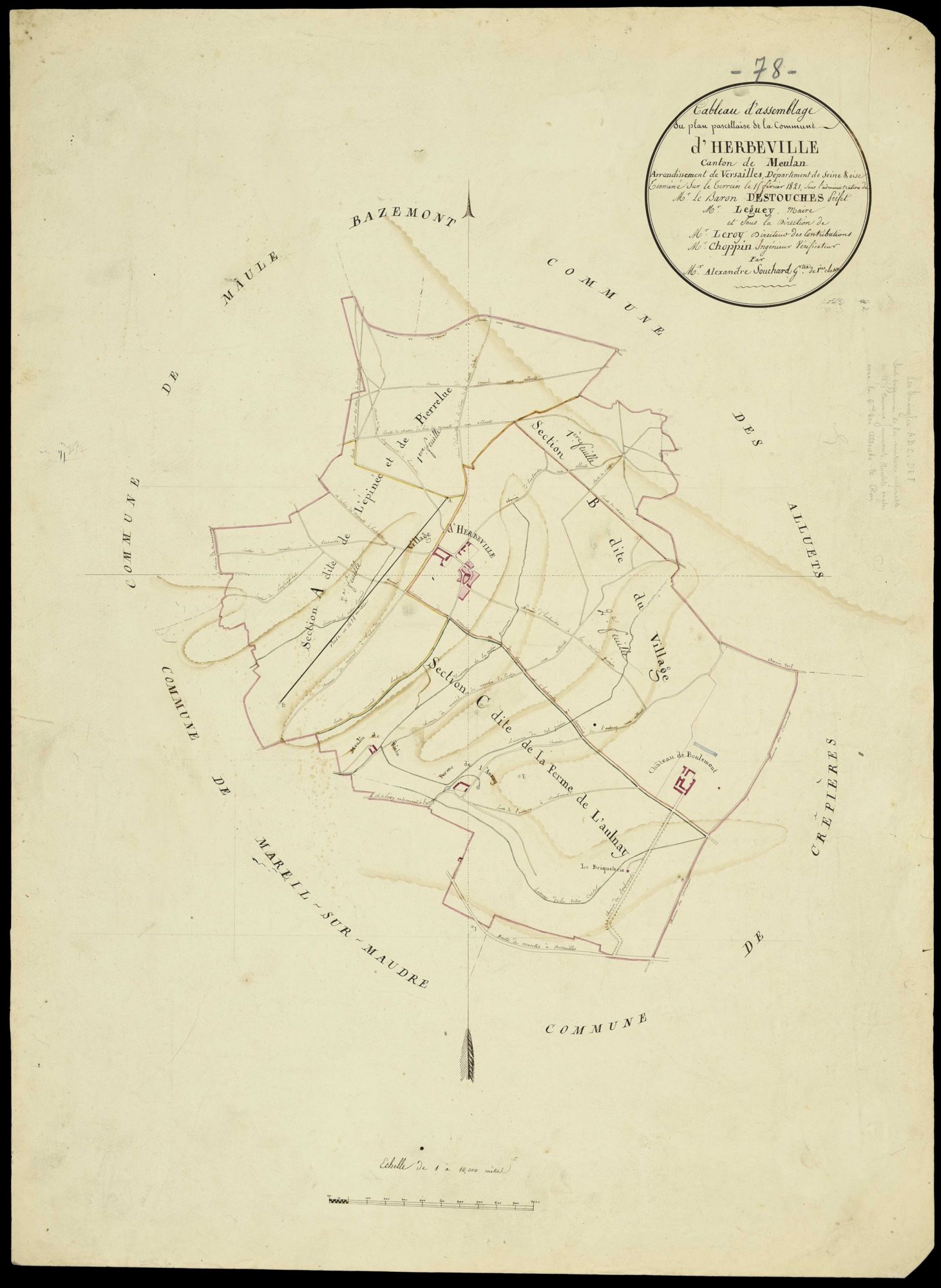 Herbeville - Plans de l’Administration du cadastre