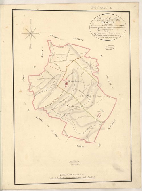 Herbeville - Plans de la Préfecture de Seine-et-Oise