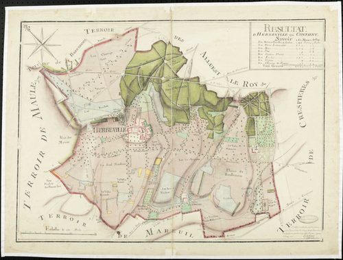 Herbeville - Plan d'intendance de la paroisse d'Herbeville