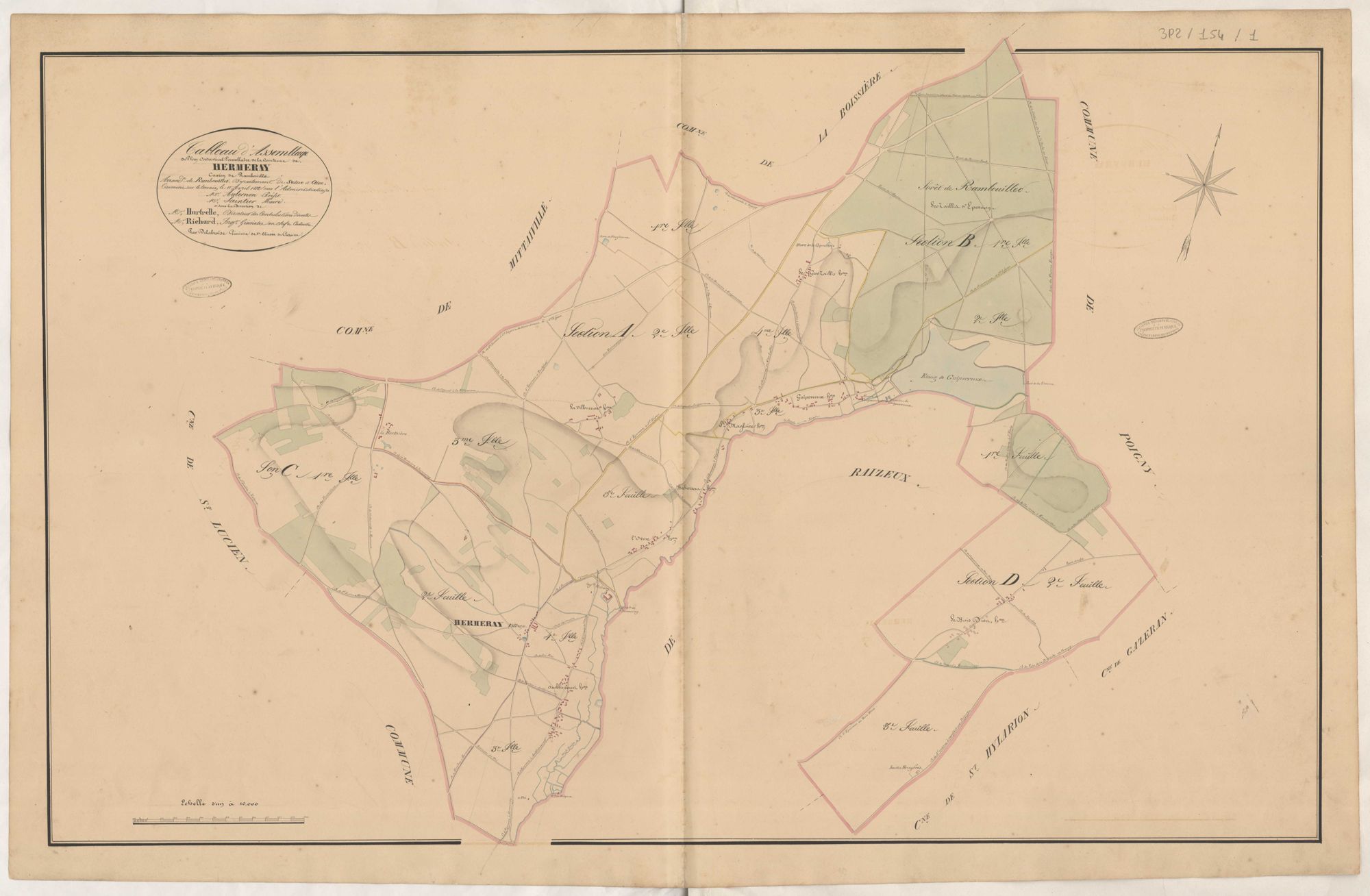 Hermeray - Plans de la Préfecture de Seine-et-Oise