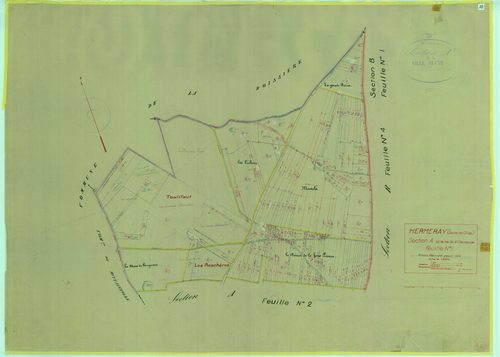 Hermeray - Plans du cadastre rénové