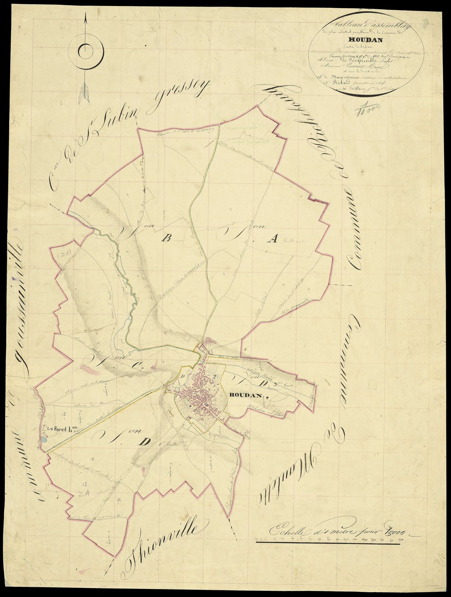 Houdan - Plans de l’Administration du cadastre