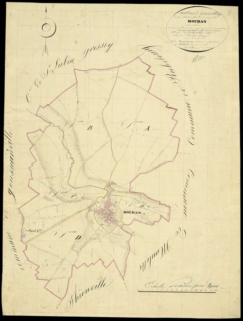 Houdan - Plans de l’Administration du cadastre