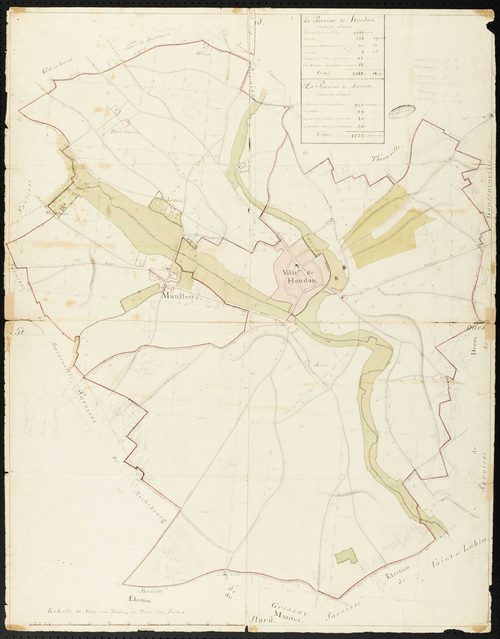 Houdan - Plan d'intendance de la paroisse de Houdan
