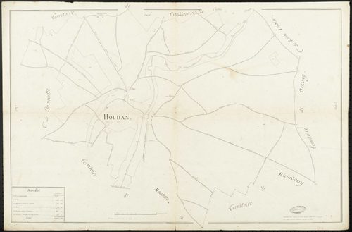 Houdan - Plan d'intendance de la paroisse de Houdan