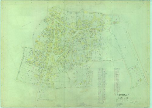 Houdan - Plans du cadastre révisé