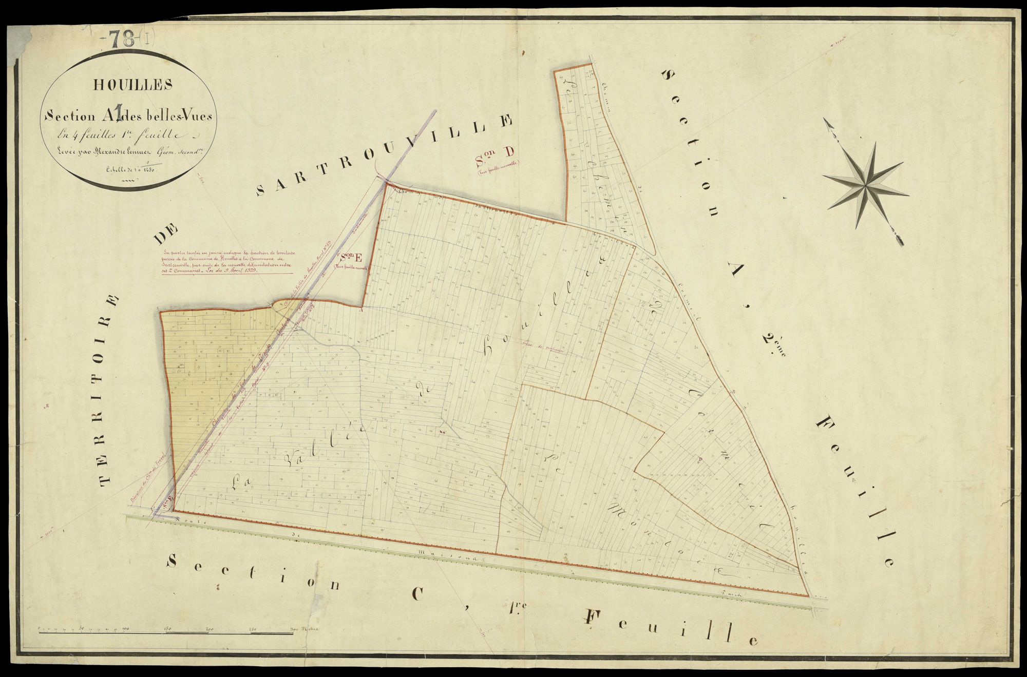 Houilles - Plans de l’Administration du cadastre