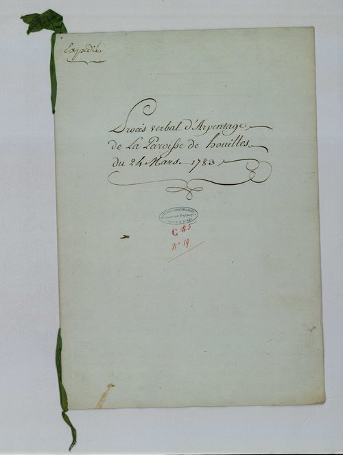 Houilles - Procès-verbal d'arpentage du territoire de la paroisse de Houilles