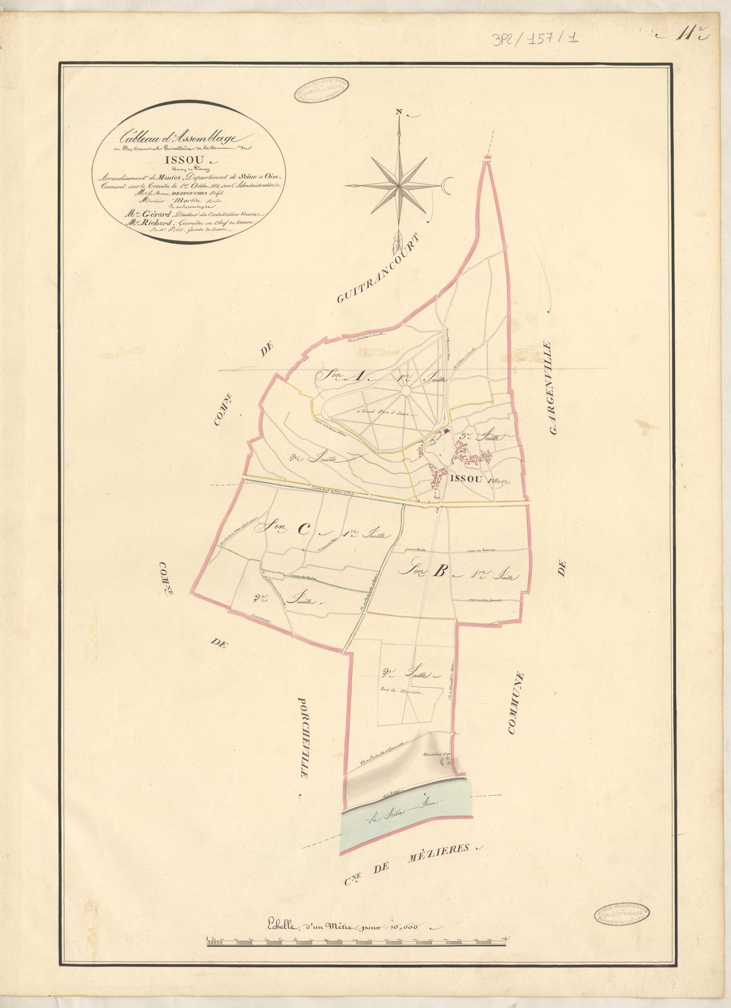 Issou - Plans de la Préfecture de Seine-et-Oise
