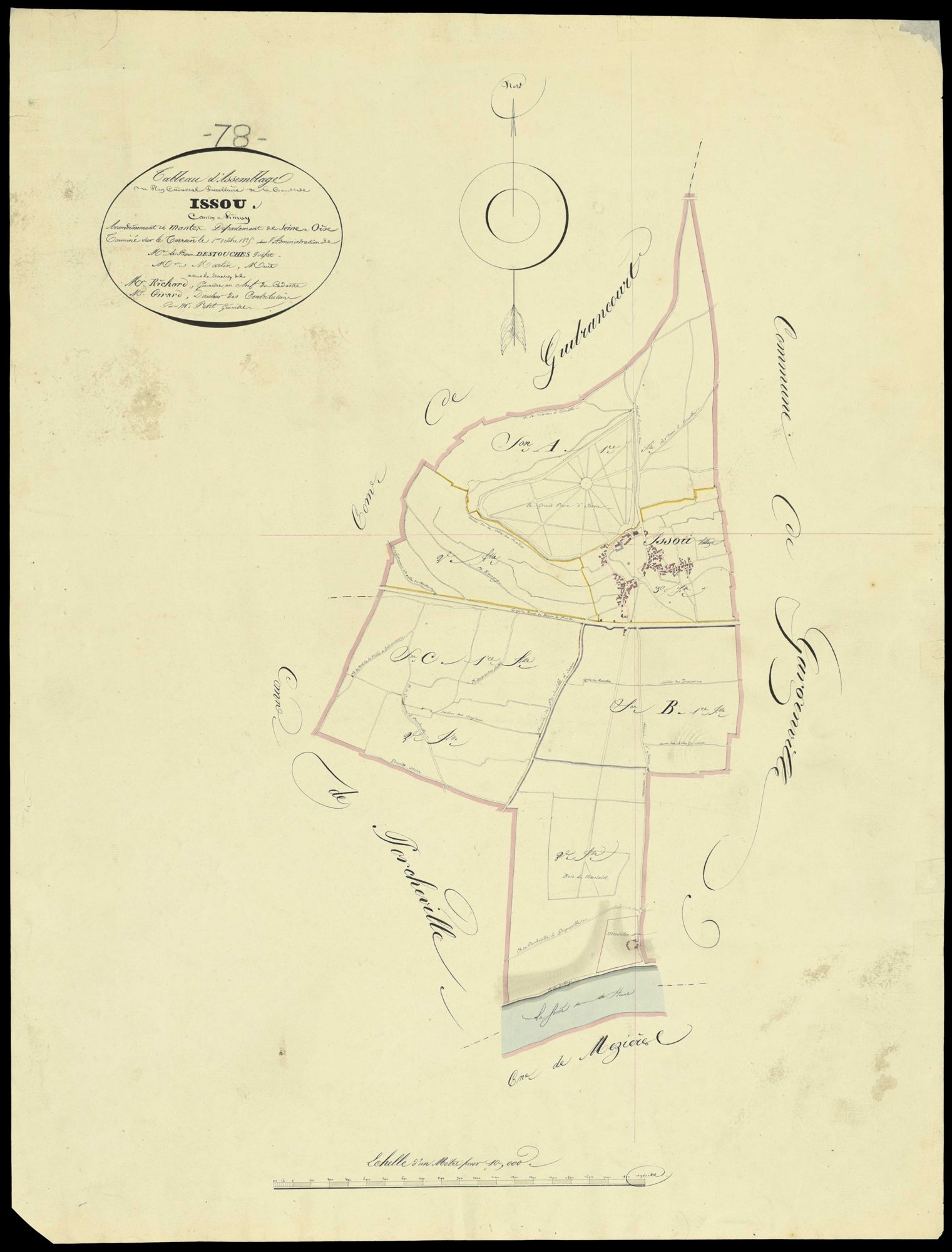 Issou - Plans de l’Administration du cadastre