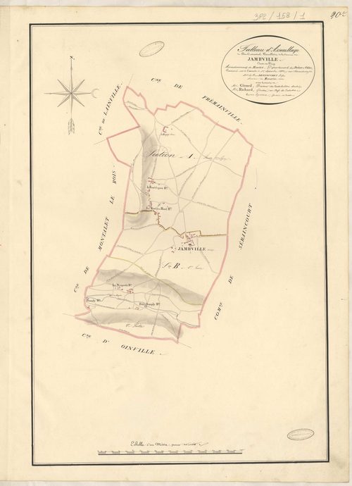 Jambville - Plans de la Préfecture de Seine-et-Oise