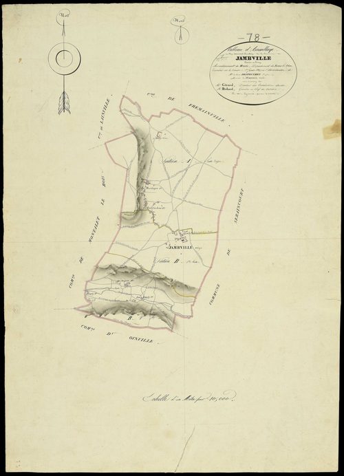 Jambville - Plans de l’Administration du cadastre