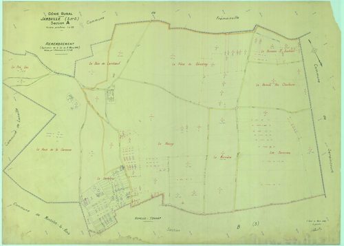 Jambville - Plans du cadastre remembré