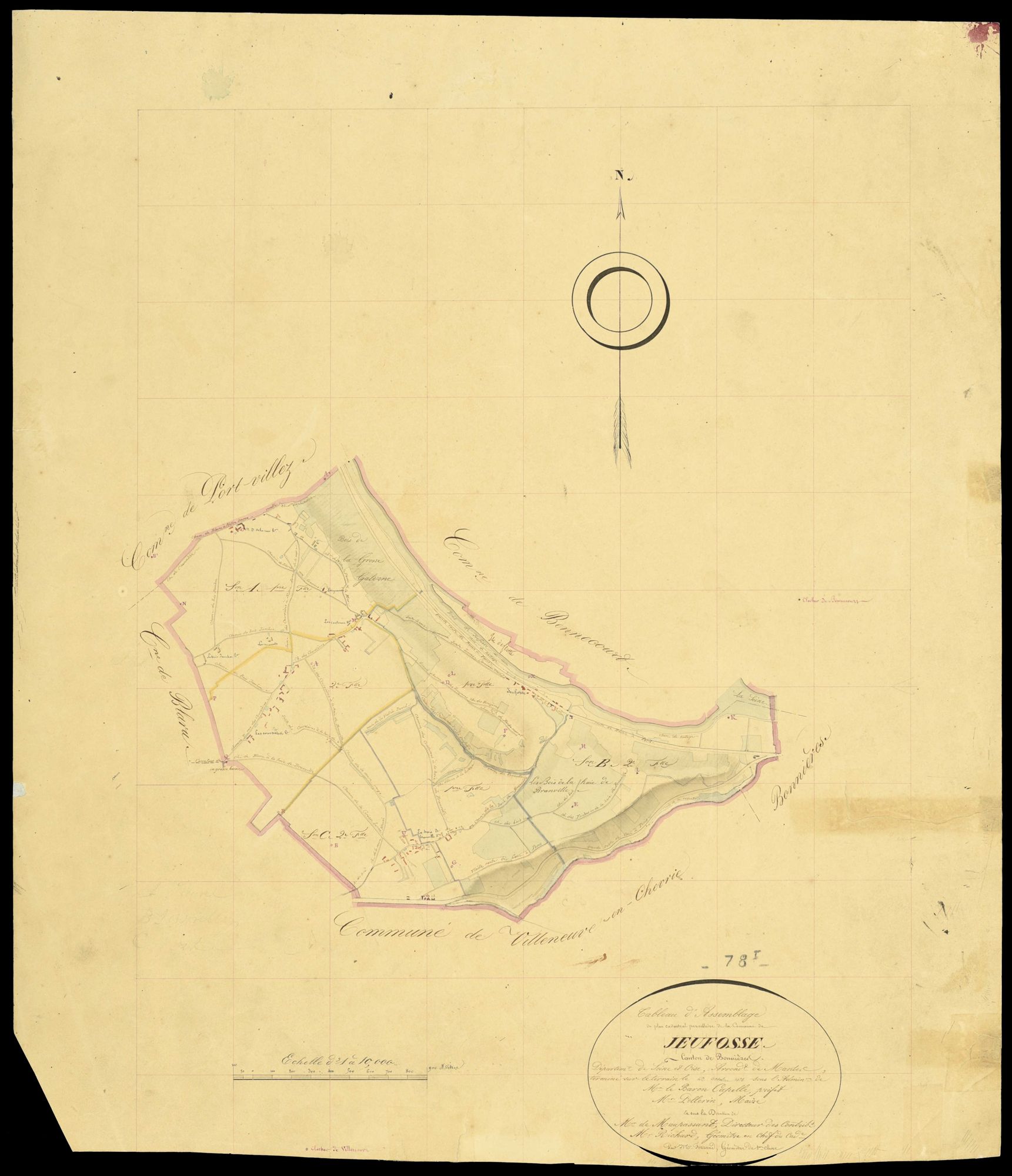 Jeufosse - Plans de l’Administration du cadastre