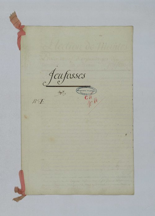 Jeufosse - Procès-verbal d'arpentage du territoire de la paroisse de Jeufosse