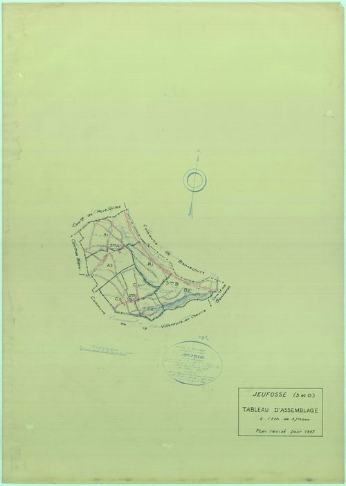 Jeufosse - Plans du cadastre rénové