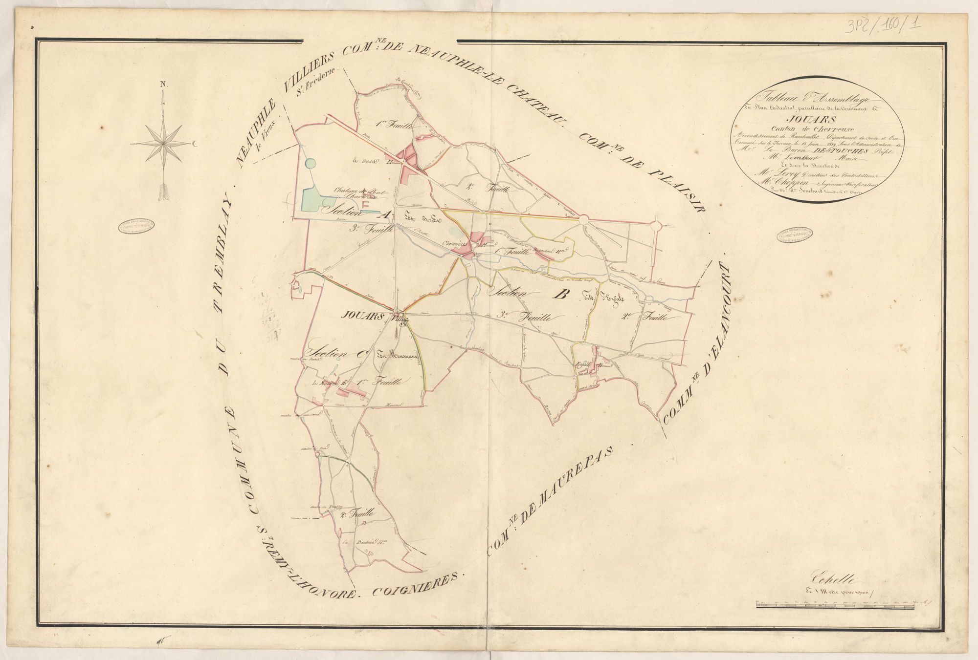 Jouars-Pontchartrain - Plans de la Préfecture de Seine-et-Oise