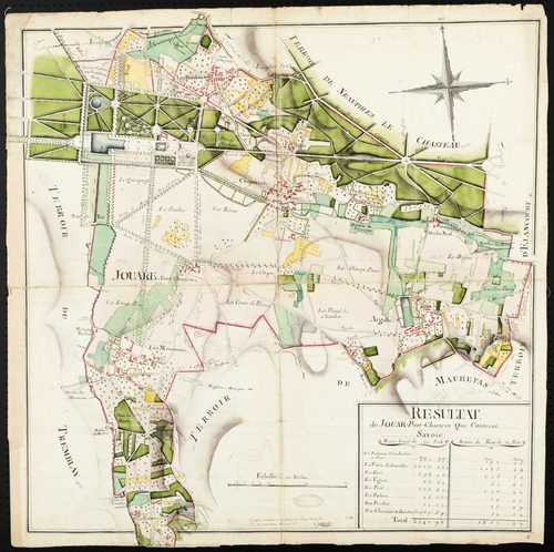 Jouars-Pontchartrain - Plan d'intendance de la paroisse de Jouars-Pontchartrain