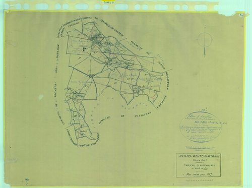 Jouars-Pontchartrain - Plans du cadastre rénové