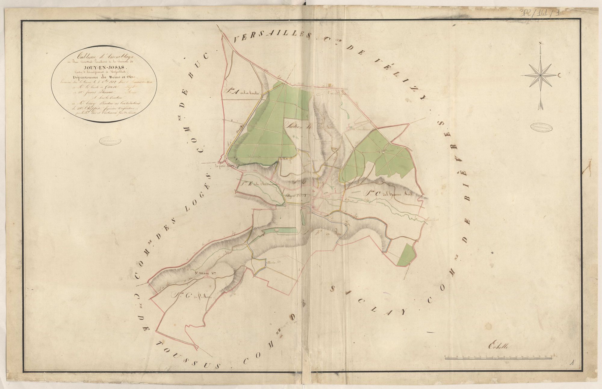Jouy-en-Josas - Plans de la Préfecture de Seine-et-Oise