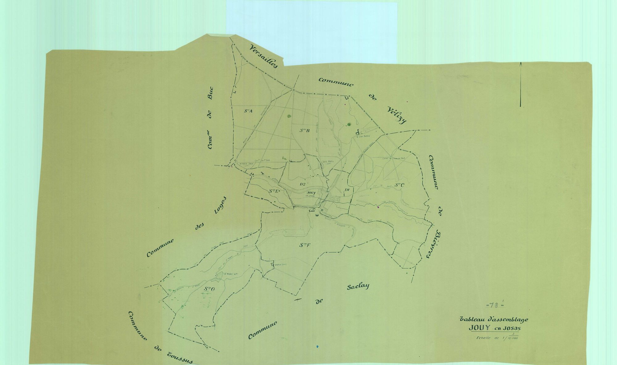Jouy-en-Josas - Plans du cadastre rénové
