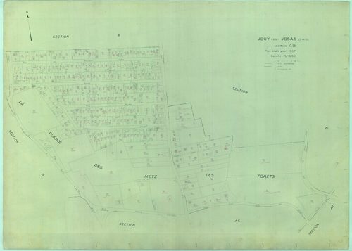 Jouy-en-Josas - Plans du cadastre révisé