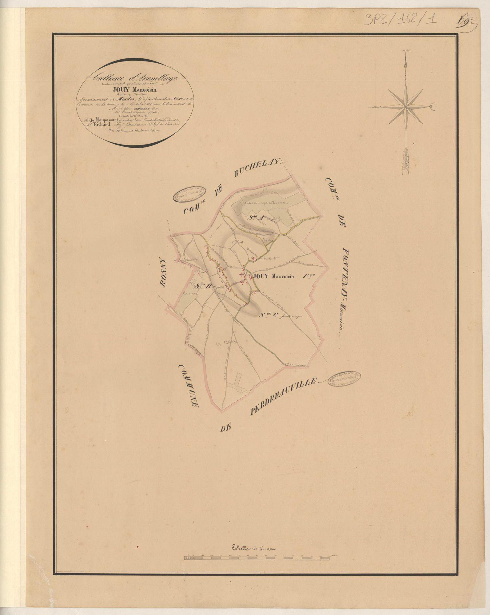 Jouy-Mauvoisin - Plans de la Préfecture de Seine-et-Oise