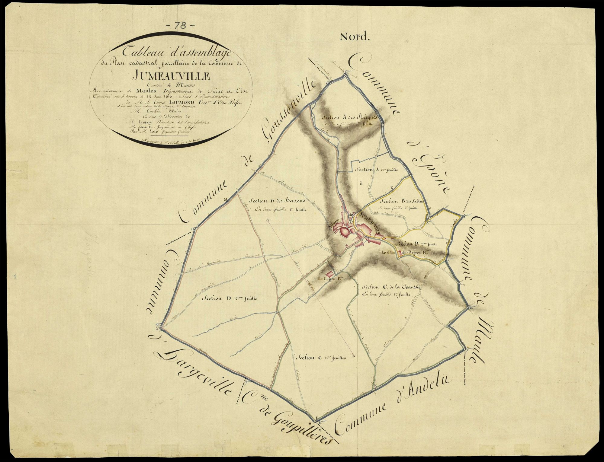 Jumeauville - Plans de l’Administration du cadastre