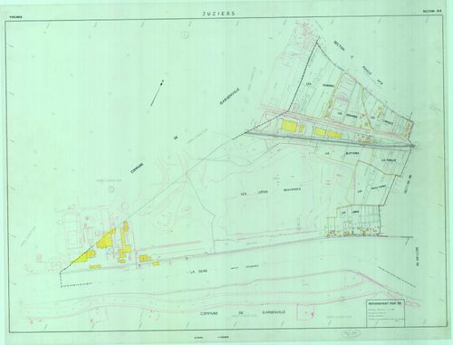 Juziers - Plans du cadastre révisé