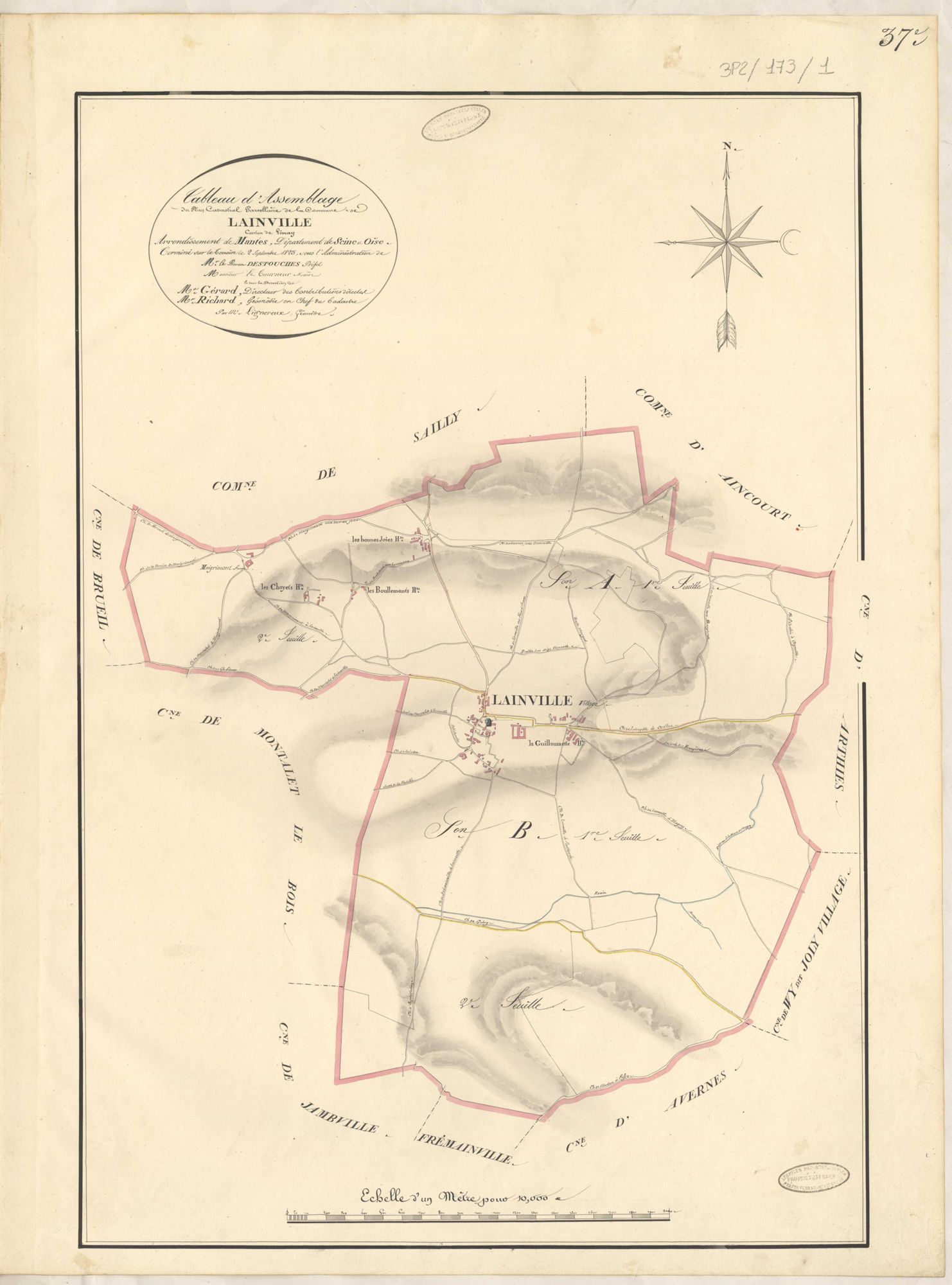 Lainville-en-Vexin - Plans de la Préfecture de Seine-et-Oise