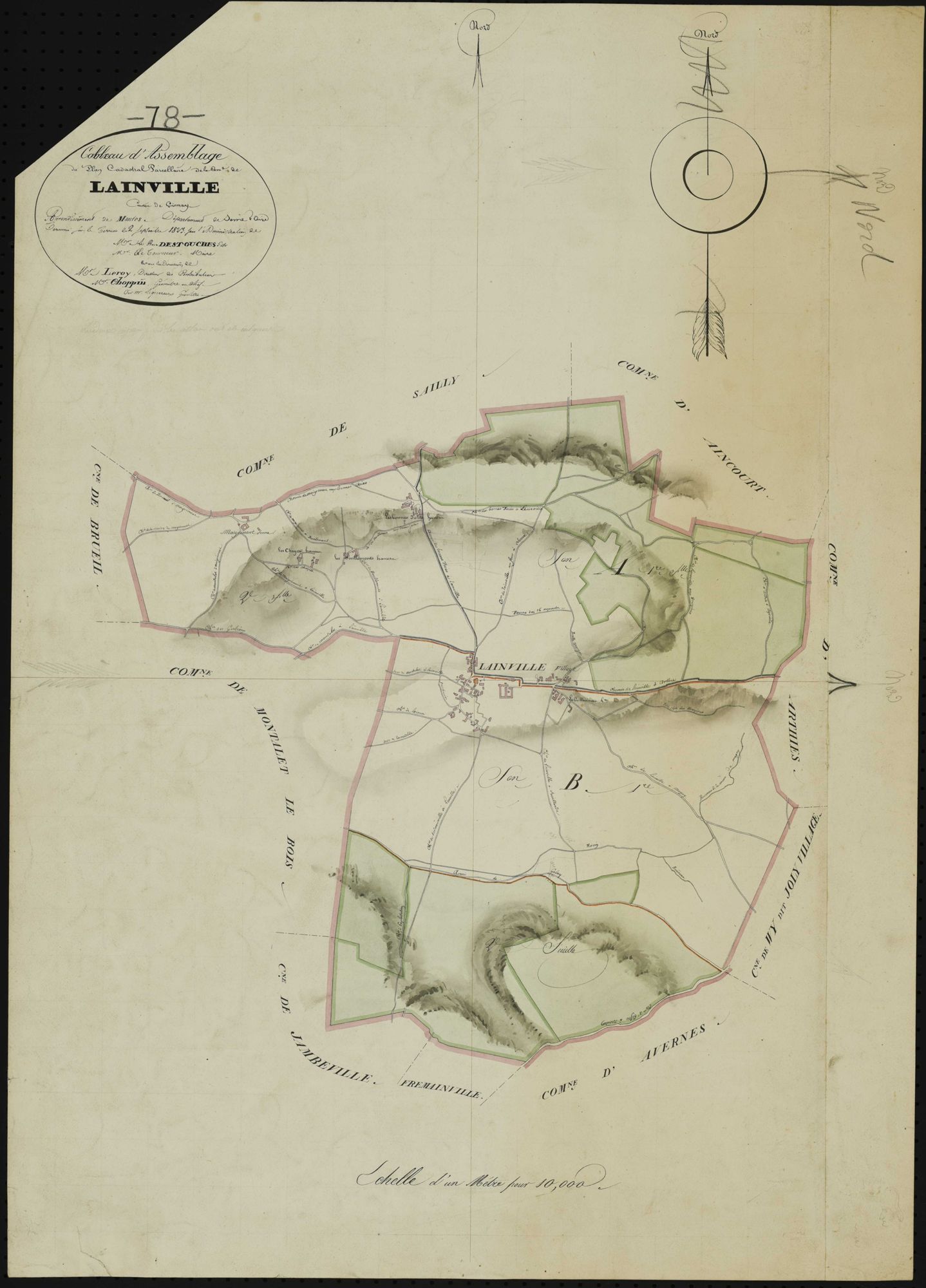 Lainville-en-Vexin - Plans de l’Administration du cadastre